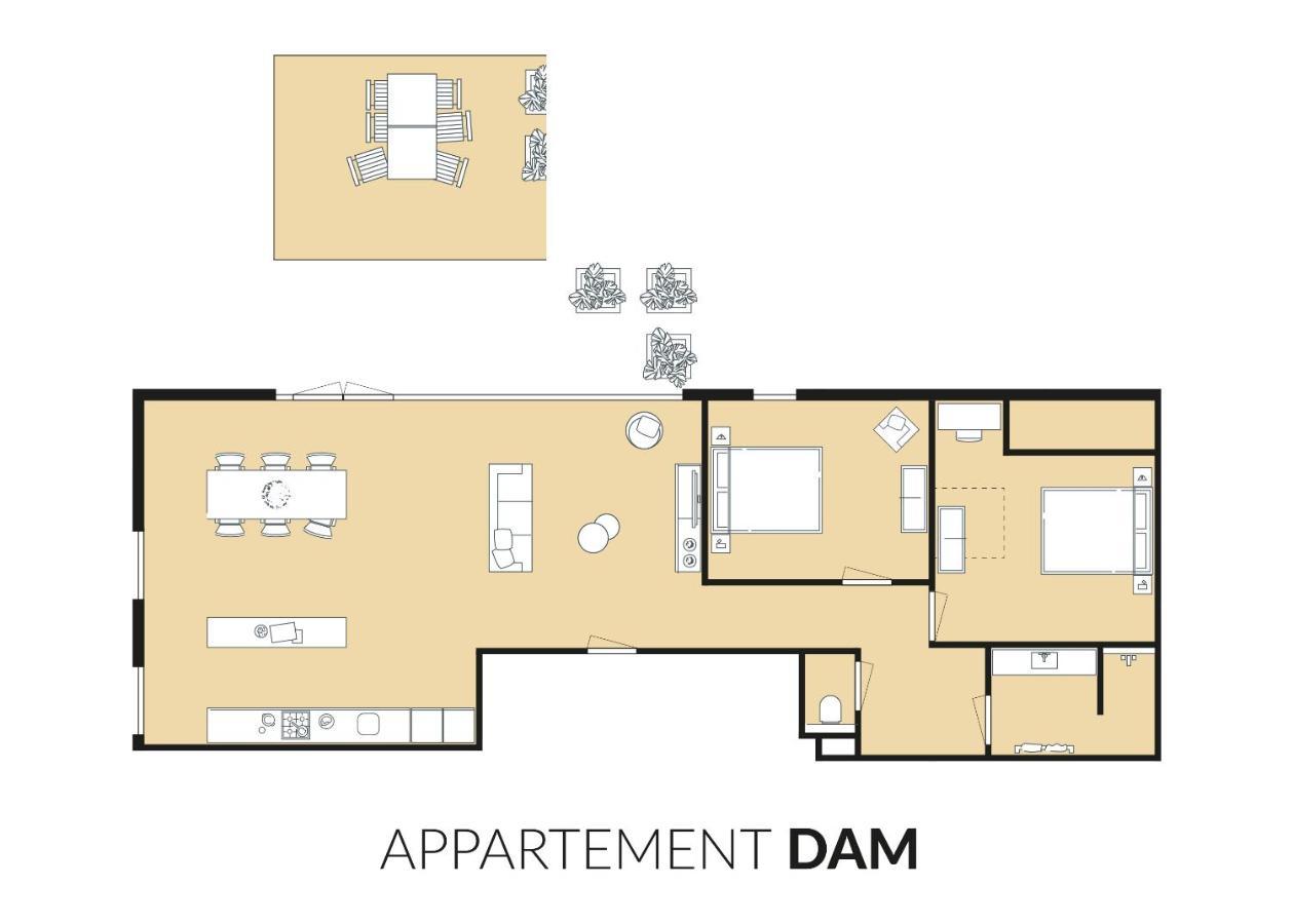 Dock Hotel สเตลเลนดัม ภายนอก รูปภาพ
